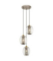 Suspension Asher Acier,Verre Étain antique