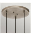 Asher Pendant Steel, Glass Antique Pewter