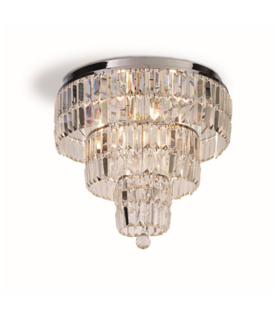 Plafonnier Empire Acier doux Chrome, clair