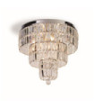Plafonnier Empire Acier doux Chrome, clair