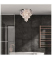Empire ceiling light Mild steel Chrome, clear