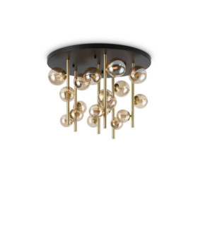 Brass Metal Beaded Ceiling Light