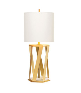 Lampe de table Apollo Acier Laiton brossé