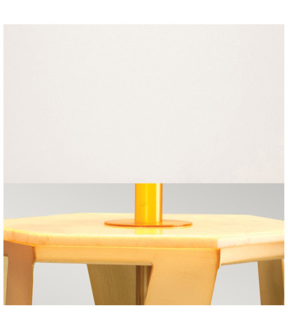 Lampe de table Apollo Acier Laiton brossé