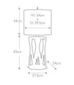 Apollo table lamp Steel Brushed brass