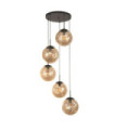 Suspension Punch Acier doux,verre Noir