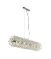 Suspension Sunburst Acier doux,verre Clair, chromé