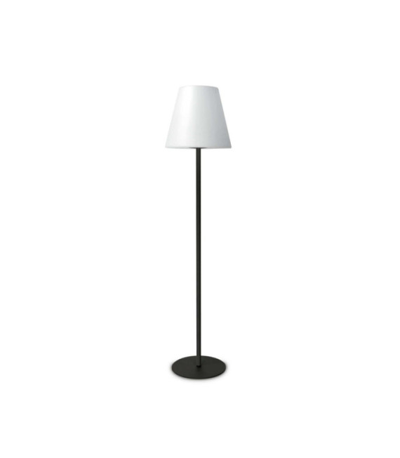 Bolardo de jardín Arcadia Metal, Plástico Gris antracita