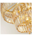 Empire pendant light Mild steel, glass Brass