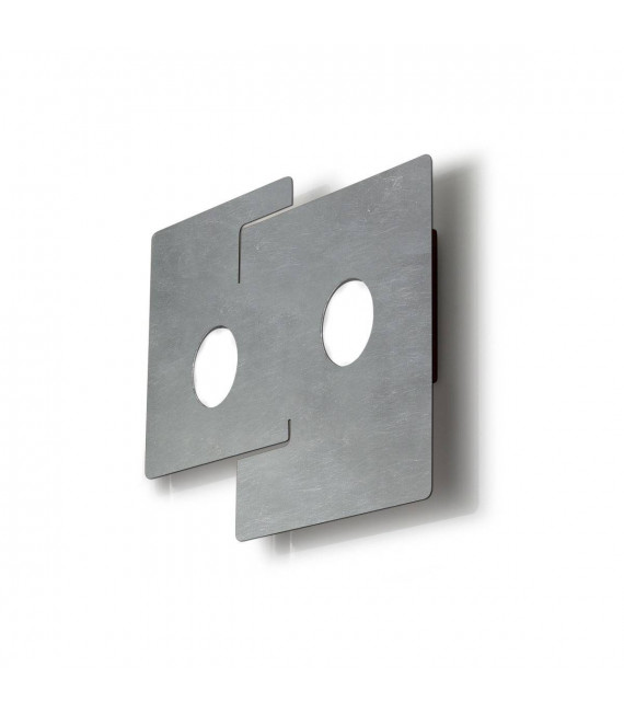 SQUARE weiße Deckenleuchte 2 Glühbirnen