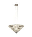 Savannah pendant light Mild steel, clear glass, chrome