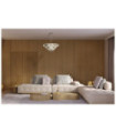 Savannah pendant light Mild steel, clear glass, chrome