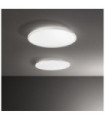 FLY LED ceiling light Metal, plastic, aluminum Matt White
