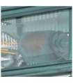 Plafonnier extérieur Holborn Verre transparent,laiton massif Vert-de-gris
