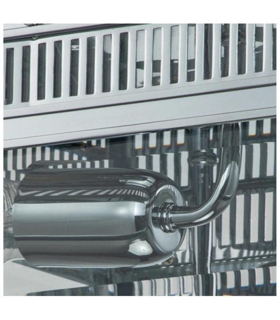 Holborn outdoor ceiling light Clear glass, solid brass Polished chrome