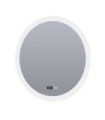 Mirroir Salle de bains Round Acier doux,verre Clair, blanc