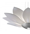 Suspension design FIORE blanc 7 ampoules