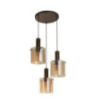 Suspension Sweden Acier doux,verre Brun