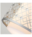 Suspension Ziggy Verre,Acier Argent Laqué