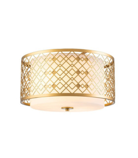 Lampadario Ziggy In Vetro, Acciaio Laccato Oro