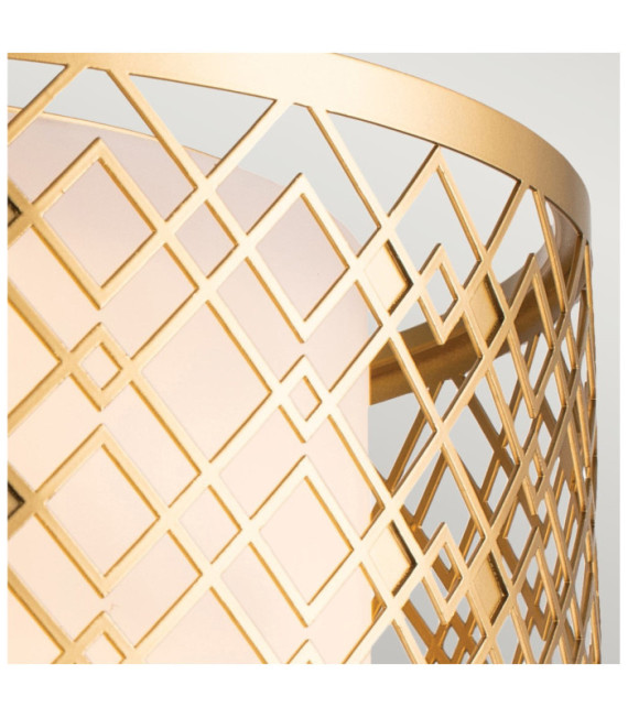 Ziggy Pendant Glass, Lacquered Gold Steel