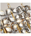 Iris pendant light Mild steel, glass Brass