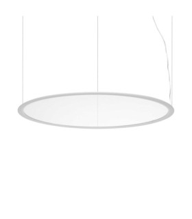 Lampada a sospensione LED Orbit in metallo bianco