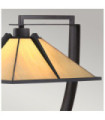 Pomeroy table lamp Art glass, steel Western bronze