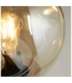 Lampadaire Punch Acier doux,verre Noir