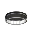 Circolo ceiling light Aluminum, mild steel White, black sand