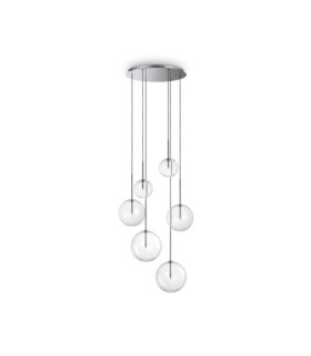 Colgante Equinoxe de metal cromado