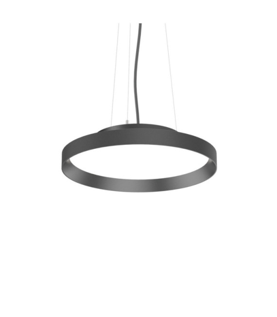 Suspension LED FLY Verre,Métal Noir mat