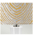 Milo Table Lamp Ceramic Base, Steel, Polished Nickel Fabric Shade