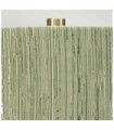 Milo table lamp Ceramic base, steel, Aged brass fabric lampshade