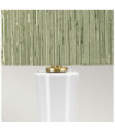 Lampe de table Milo Base en céramique,acier,Abat-jour en tissu Laiton vieilli