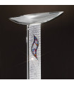 Lampadaire design DELPHI chrome 2 ampoules