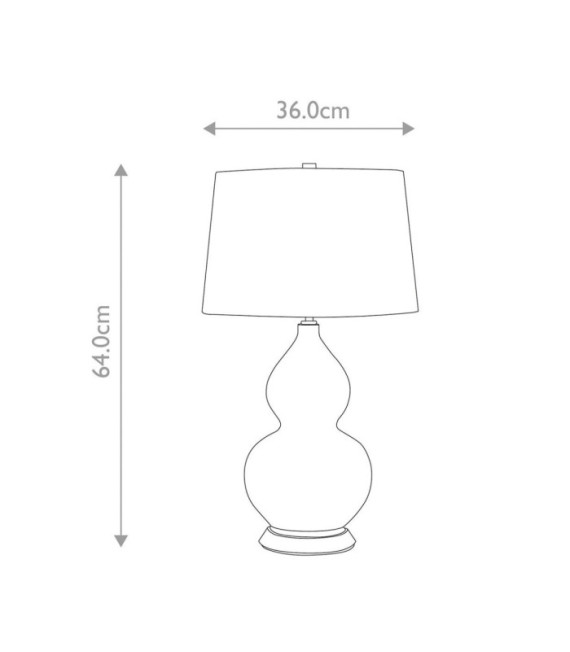 Lámpara de mesa Isla Base cerámica, acero, pantalla imitación seda, latón envejecido