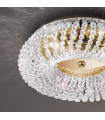 Plafonnier design CARLA Or 24 Carats 3 ampoules