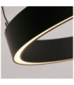 Suspension LED Layla Acier doux,aluminium Noir