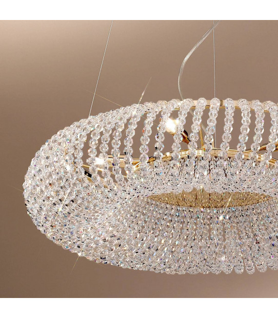 Ciondolo design CARLA in oro 24 carati 5 lampadine