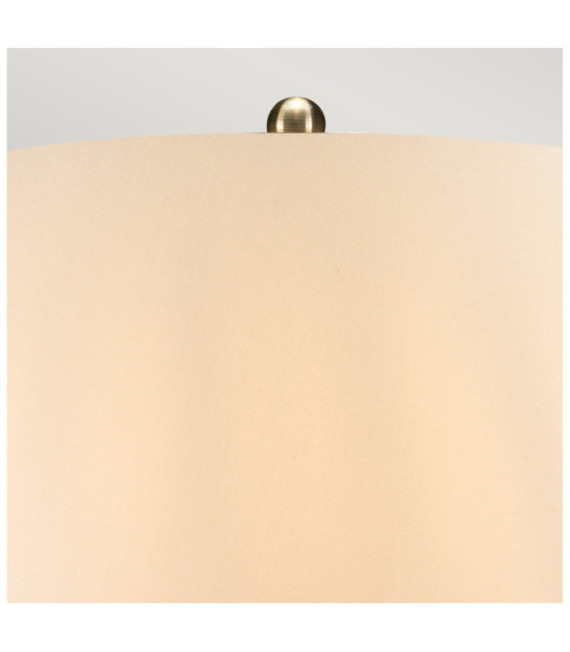 Lampada da tavolo in porcellana ottomana in bronzo metallizzato