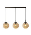 Punch pendant light Mild steel, Black glass