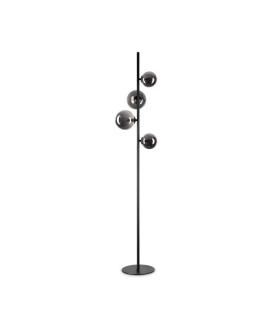 PERLAGE Lámpara de pie Vidrio, metal negro