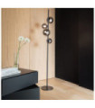 Lampadaire PERLAGE Verre,Métal Noir