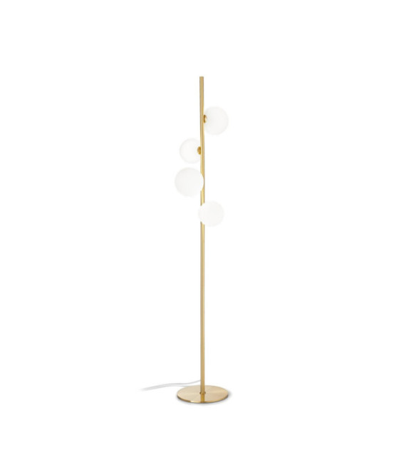 PERLAGE Floor Lamp Glass, Metal Brass