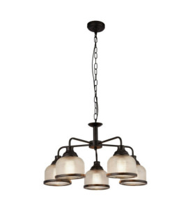 Suspension Highworth Acier doux,verre Clair, noir