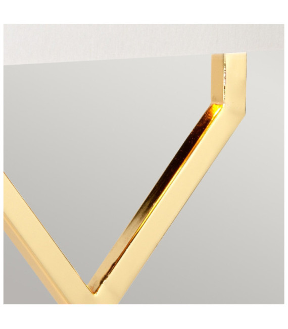 Cross Tischlampe Stahl poliert Gold