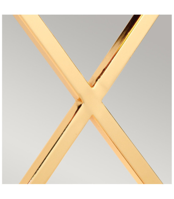 Lámpara de Mesa Cross Acero Oro Pulido