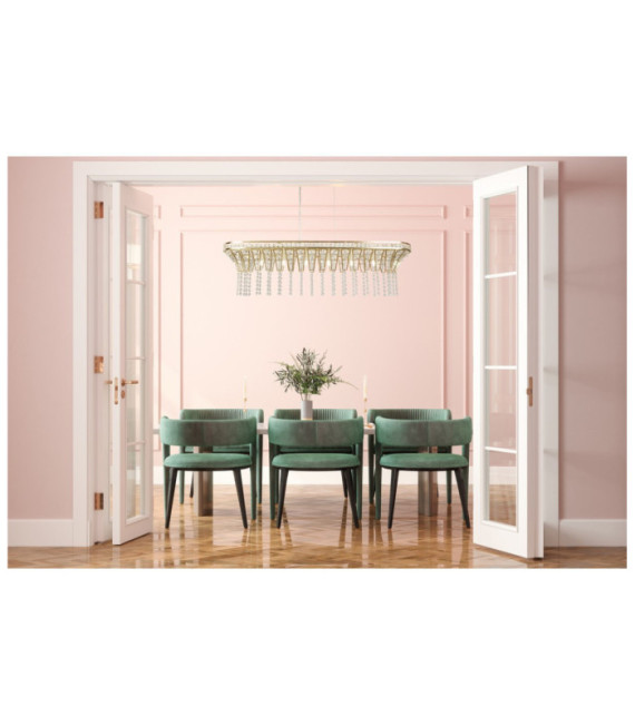 Suspension Gemma Acier doux,verre Laiton
