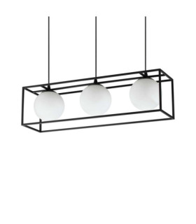Lingotto Metall-Pendelleuchte Messing, mattschwarz